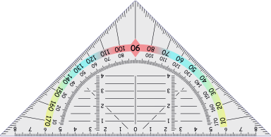 Print Triangular Protractor